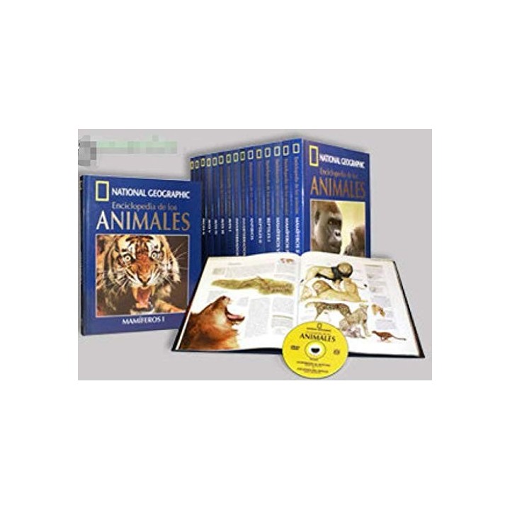 ENCICLOPEDIA DE LOS ANIMALES.  National Geographic: 21 Tomos con DVD (obra completa)